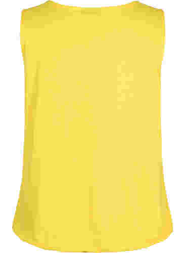 Baumwoll Top mit Gummizug im Saum, Primrose Yellow, Packshot image number 1