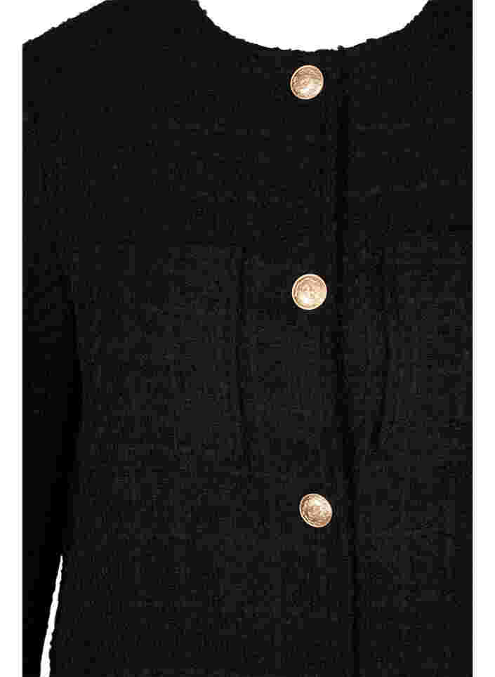 Boucle Jacke mit Taschen, Black, Packshot image number 2