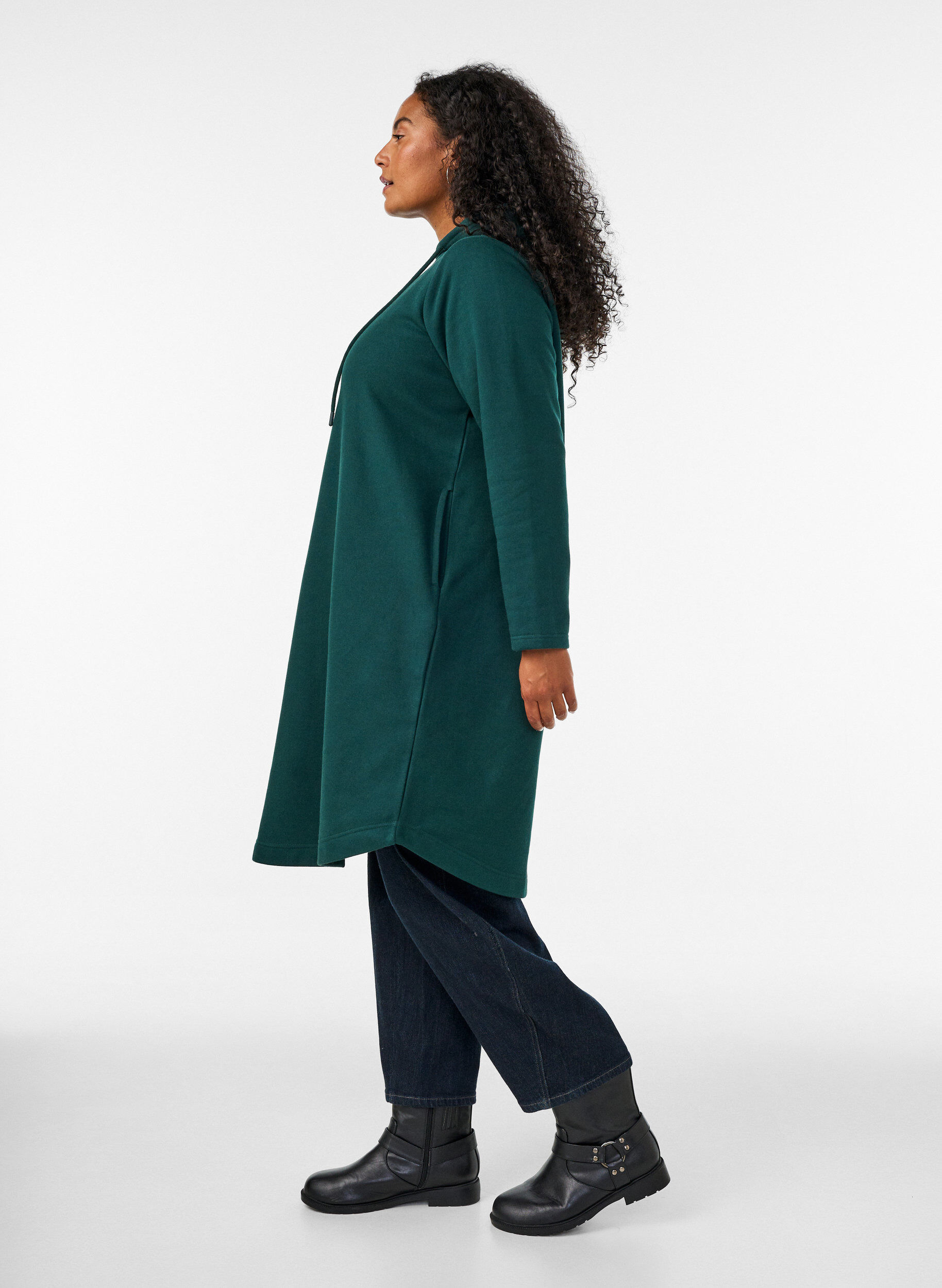 ZizziKapuzen-Sweatkleid mit Taschen, 0648, Model image number 2