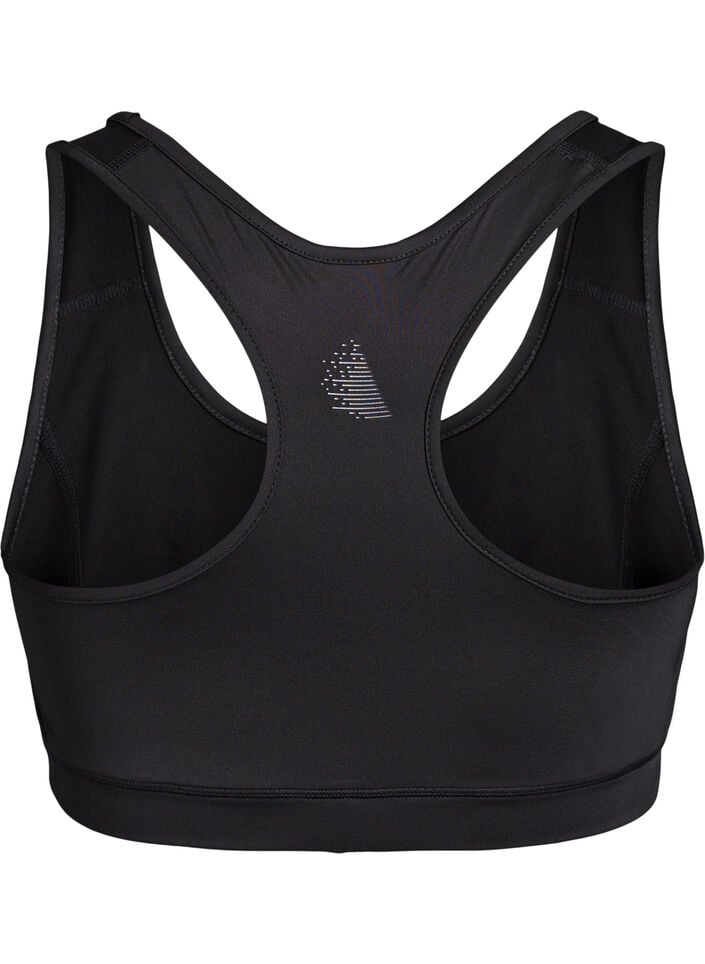 Sport-BH mit Racerback, Schwarz, Packshot image number 1