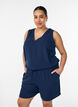 Kurze Hose mit Taschen und elastischem Bund, Blau, Model image number 0