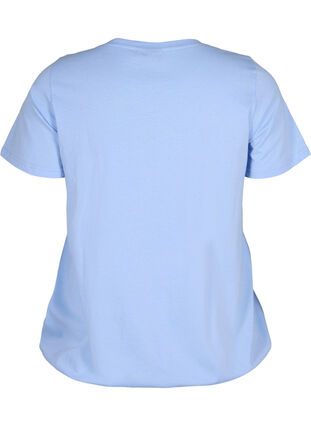 Kurzärmliges T-Shirt aus Baumwolle mit Gummizug am Saum, Serenity w. Live, Packshot image number 1