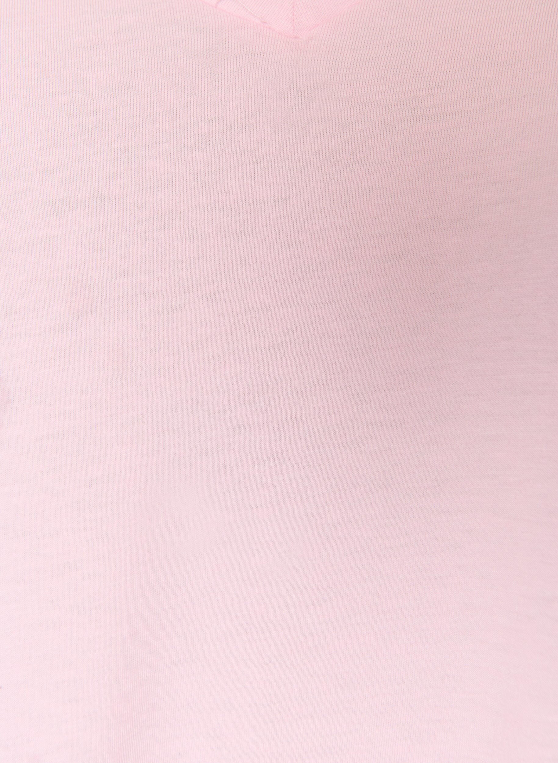 Zizzi Kurz&auml;rmeliges T-Shirt mit V-Ausschnitt, Rot, Packshot image number 2