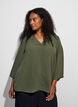Bluse mit 3/4-&Auml;rmeln, Gr&uuml;n, Model image number 0