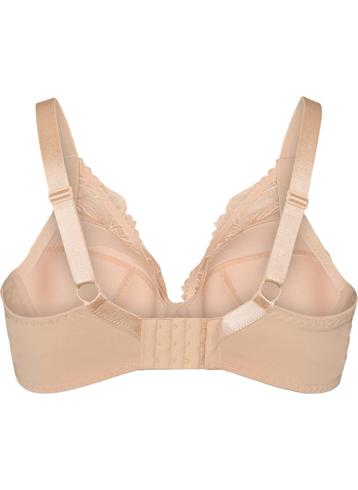 Gepolsterter Spitzen-BH mit B&uuml;gel, Beige, Packshot image number 1