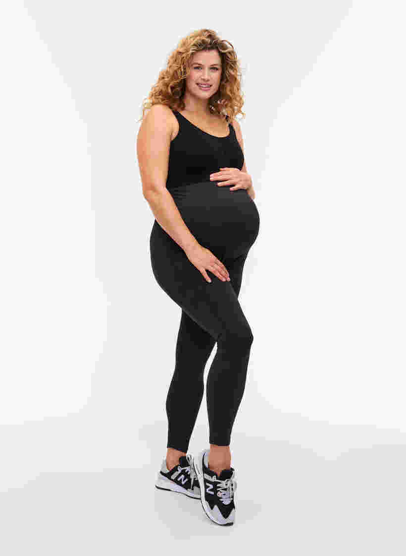 Schwangerschafts-Trainingstights, Black, Model image number 3
