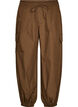 Baumwoll-Cargohose mit Ballonbein, Braun, Packshot image number 0