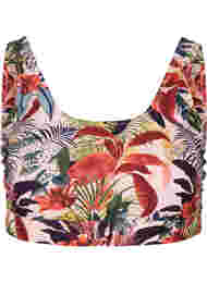 Bikini-Top mit Rundhalsausschnitt, Palm Print, Packshot