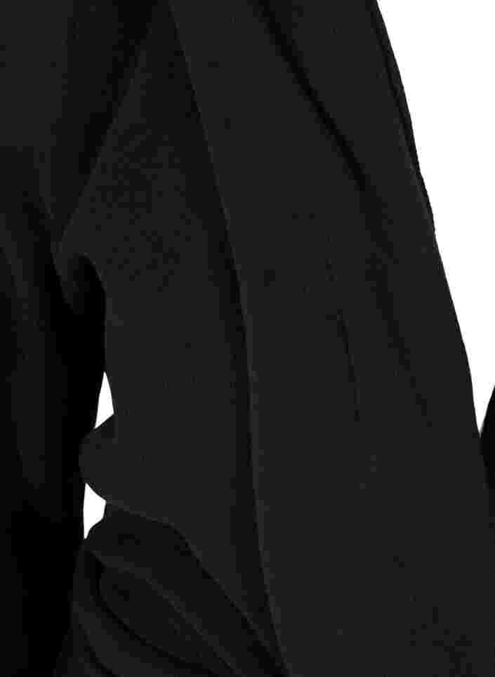 Morgenmantel mit Kapuze und Taschen, Black, Packshot image number 2