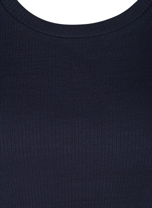 T-Shirt mit Ripp und kurzen Puffärmeln, Night Sky, Packshot image number 2