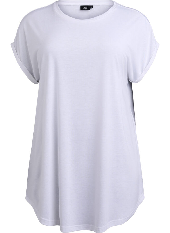 Kurzärmliges Nachthemd mit Textdruck, , Packshot image number 0