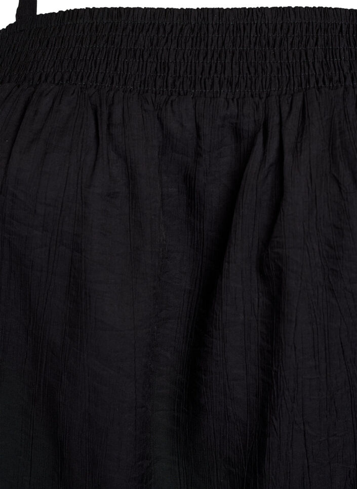 Viskose-Top mit schmalen Trägern., Schwarz, Packshot image number 2