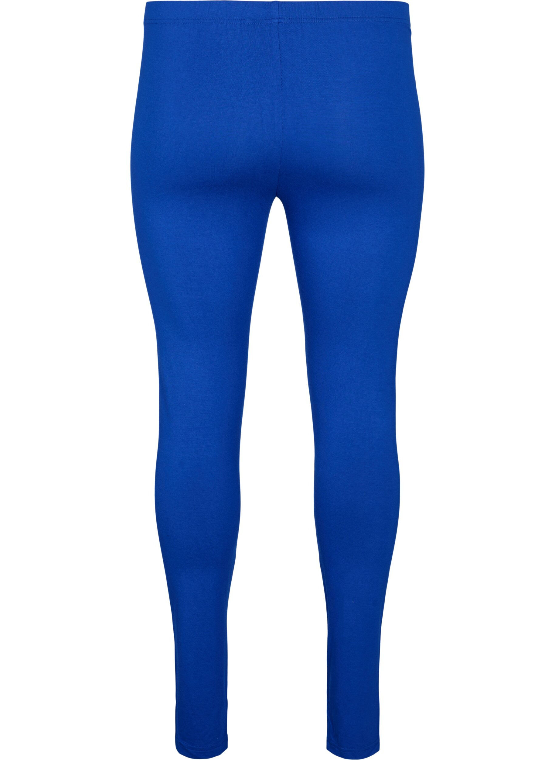 Zizzi Basic Leggings aus Viskose, Blau, Packshot image number 1