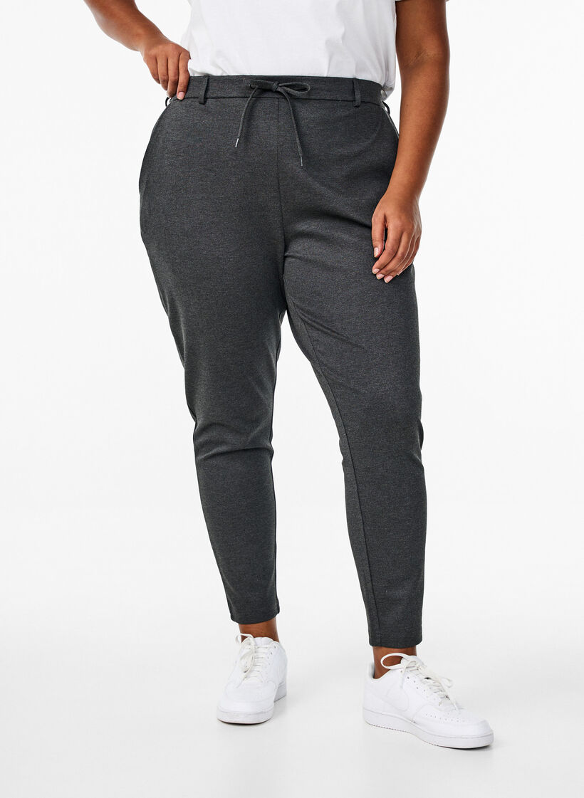 Cropped Maddison-Hose, Grau, Model image number 2