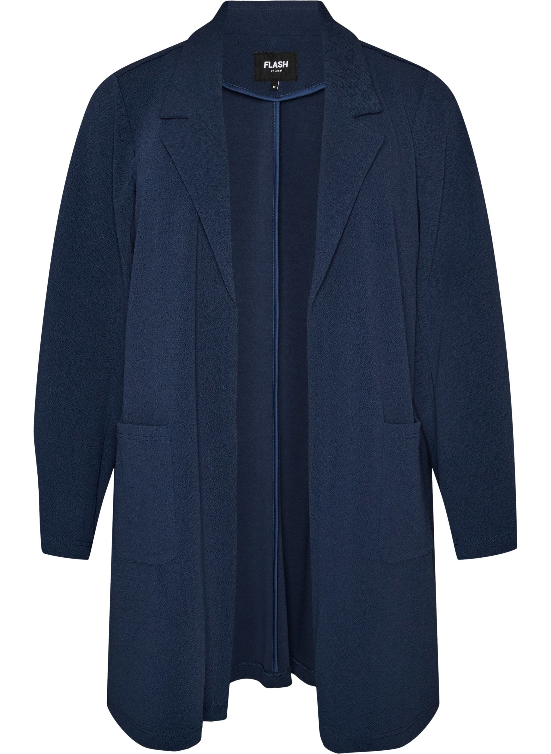ZizziLange Blazer mit Taschen, Blau, Packshot image number 0