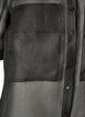 Transparente kurz&auml;rmelige Bluse mit Brusttaschen, Schwarz, Packshot image number 3
