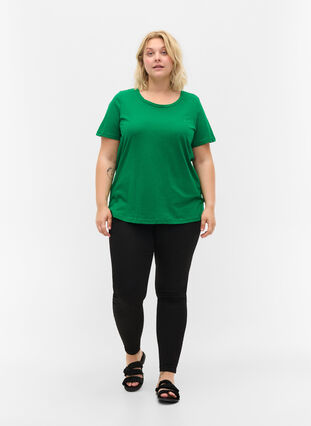 Kurzärmeliges T-Shirt mit Rundhalsausschnitt, Jolly Green MB, Model image number 2