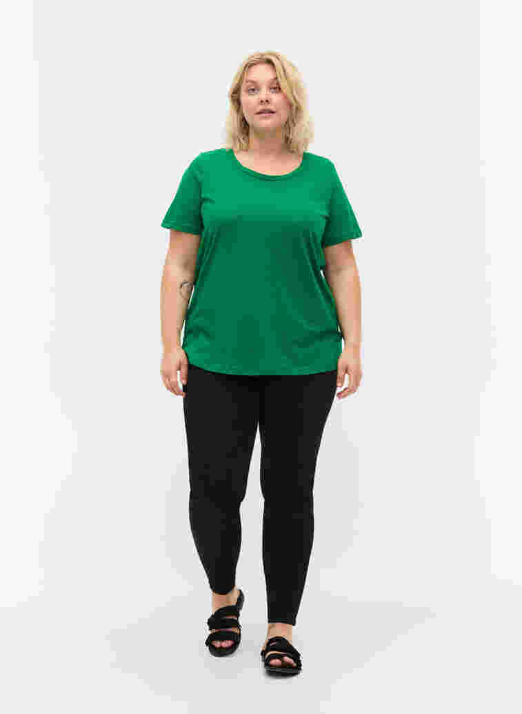 Kurzärmeliges T-Shirt mit Rundhalsausschnitt, Jolly Green MB, Model image number 2