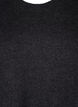 Strickkleid mit Rundhalsausschnitt und Schlitz, Dark Grey Melange, Packshot image number 2