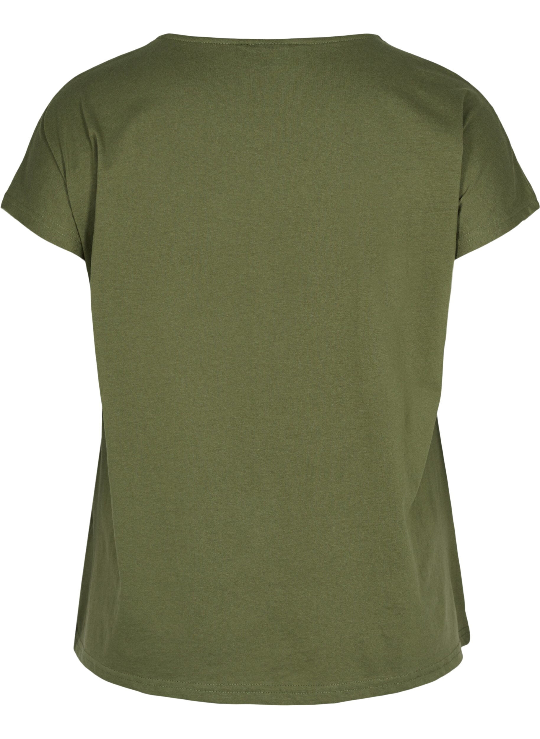 Zizzi T-Shirt, Ivy Green, Packshot image number 1