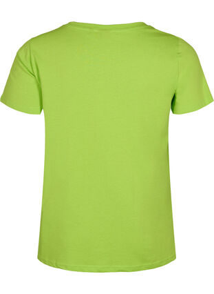 T-Shirt aus Baumwolle mit Druck, Lime Green w. Bella, Packshot image number 1