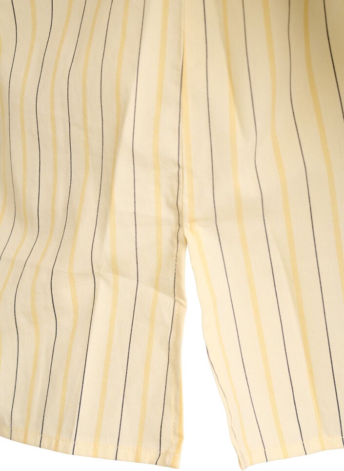 Gestreifte Bluse in lockerer Passform, Gelb, Packshot image number 3