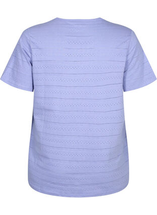 Kurzärmeliges Baumwoll-T-Shirt, Lavender Violet, Packshot image number 1