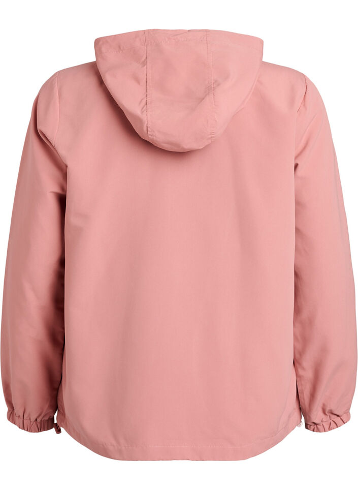 Leichte Jacke mit Kapuze und Rei&szlig;verschluss, Rot, Packshot image number 1
