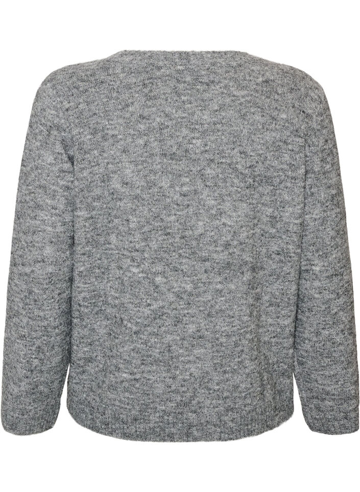 Lockerer Pullover mit Rundhalsausschnitt, Grau, Packshot image number 1