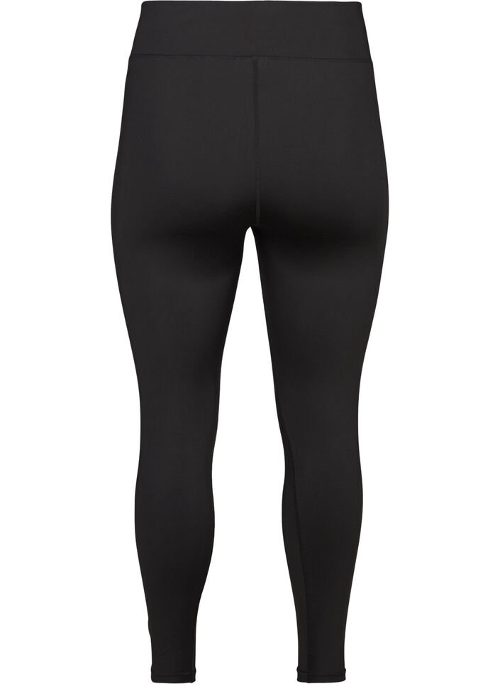 Gek&uuml;rzte Basic-Trainingsleggings, Schwarz, Packshot