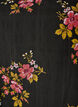 Lang&auml;rmelige Bluse mit gebl&uuml;mtem Muster, Schwarz, Packshot image number 2