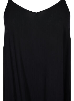 Ärmelloses Strandkleid aus Viskose, Black, Packshot image number 2
