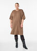 T-Shirt-Kleid aus Jersey mit Seitenschlitzen, Braun, Model image number 1