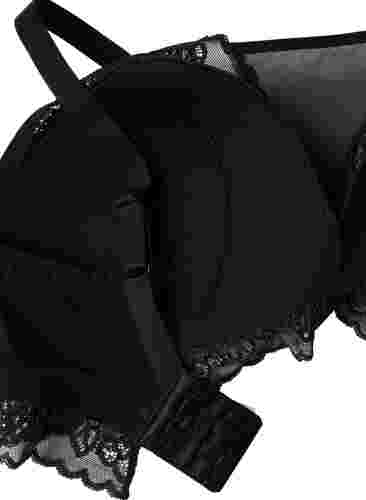 	 BH mit Spitze und weicher Polsterung, Black, Packshot image number 3