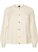 Strickjacke aus weichem Strick mit goldfarbenen Kn&ouml;pfen, Vanille, Packshot image number 0