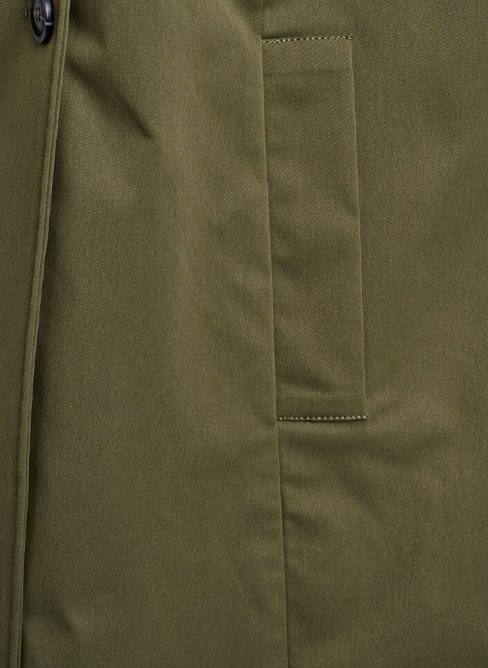 Frühlingsjacke aus wasserabweisendem Material mit A-Linie, Grün, Packshot image number 3
