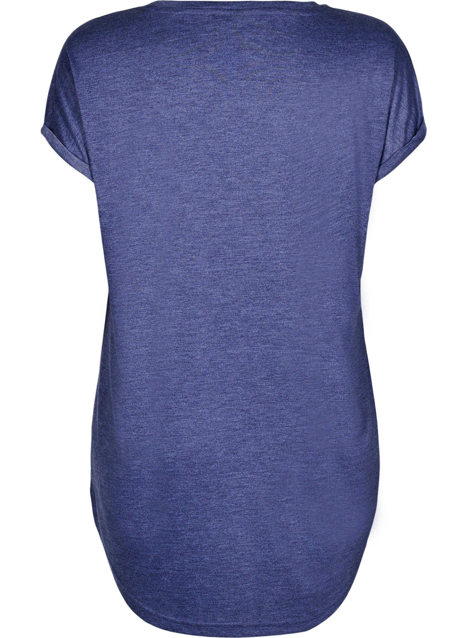 Zizzi Kurz&auml;rmliges Nachthemd mit Textdruck, , Packshot image number 1