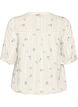 Bluse mit Print und 1/2-&Auml;rmeln, Vanille, Packshot image number 1