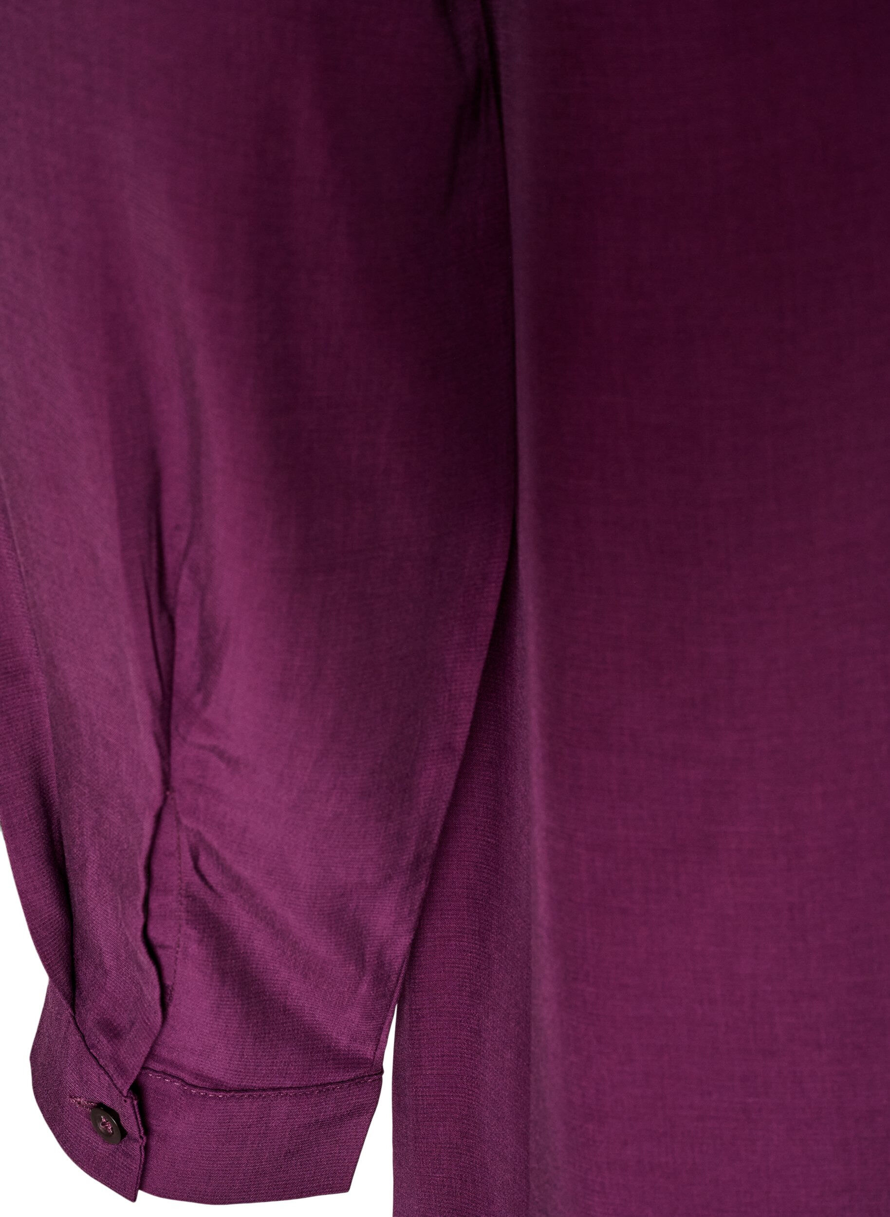ZizziKurzes Hemdblusenkleid mit R&uuml;schenvolant, Lila, Packshot image number 3