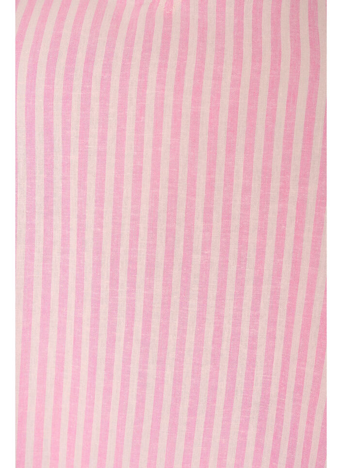 Bluse aus Viskose und Leinen mit R&uuml;schen&auml;rmeln, Pink, Packshot image number 2