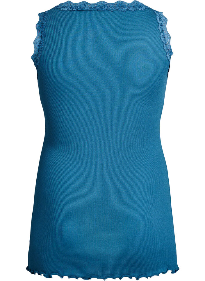 Spitzentop, Petrol, Packshot image number 1