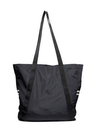 Sporttasche mit Reflektoren und Taschen, Black, Packshot image number 1