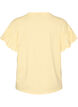 T-Shirt aus Bio-Baumwolle mit R&uuml;schen&auml;rmeln, Gelb, Packshot image number 1