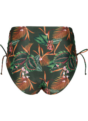Gedruckte Bikini-Unterteile mit einer hohen Taille, Boheme Palm Aop , Packshot image number 1