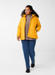 Kurze Steppjacke mit Kapuze, Gelb, Model image number 1