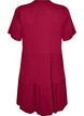 Jerseykleid mit Spitzendetails und mehrlagigem Rock, Rot, Packshot image number 1