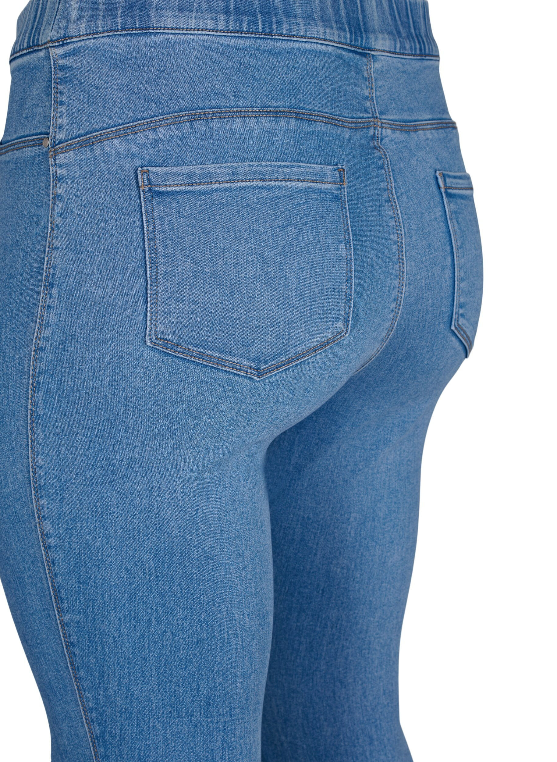 Zizzi Jeggings mit Rissen, Light Blue, Packshot image number 4