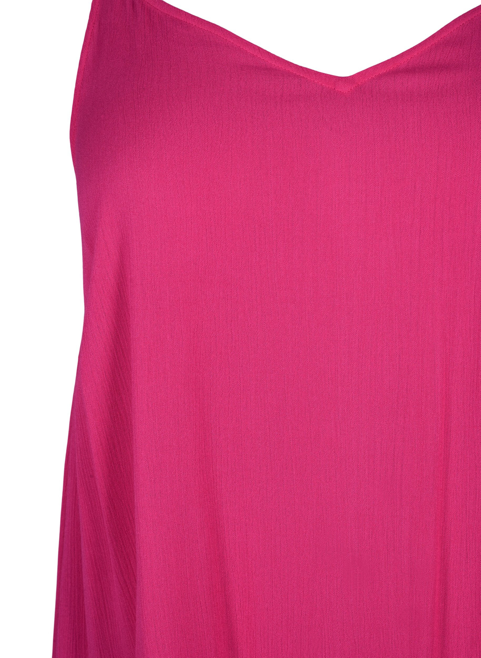 Zizzi Sommerkleid aus Viskose mit Tr&auml;gern, Raspberry Sorbet, Packshot image number 2