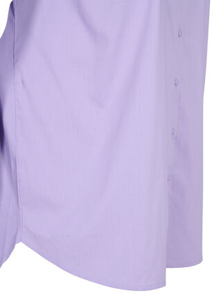 Langarm-Hemdbluse mit hohen Manschetten, Lavender, Packshot image number 3