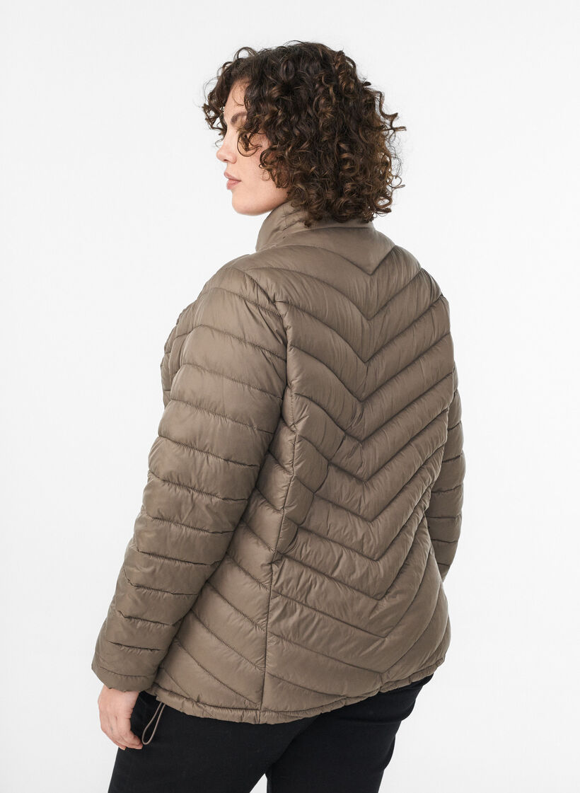 Leichte Jacke mit Taschen, Braun, Model image number 2